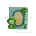 blue and green square little frog photo frames
